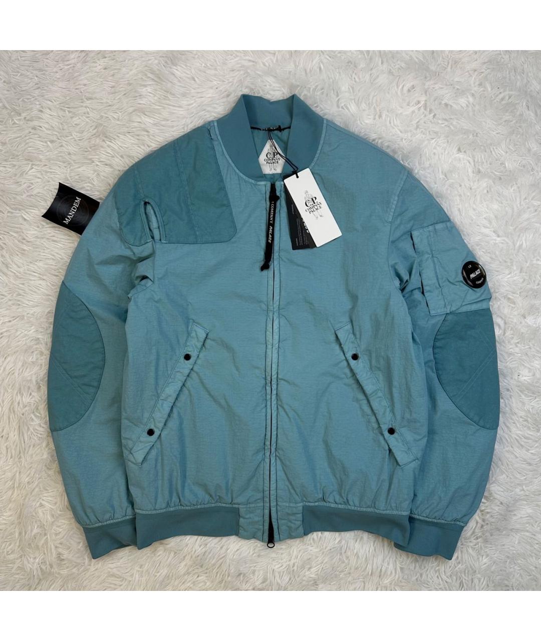 CP COMPANY Бирюзовая полиамидовая куртка, фото 6