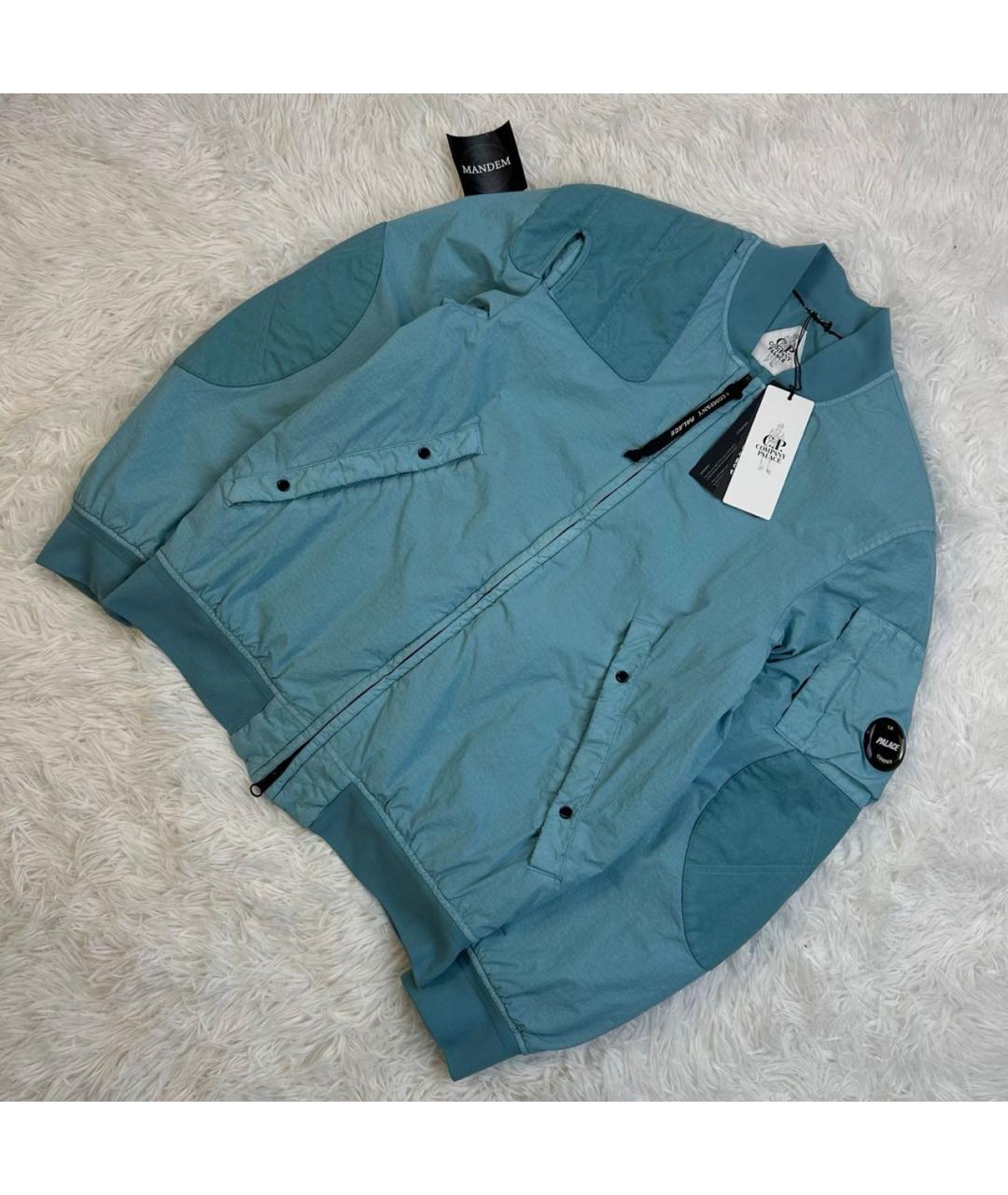CP COMPANY Бирюзовая полиамидовая куртка, фото 2
