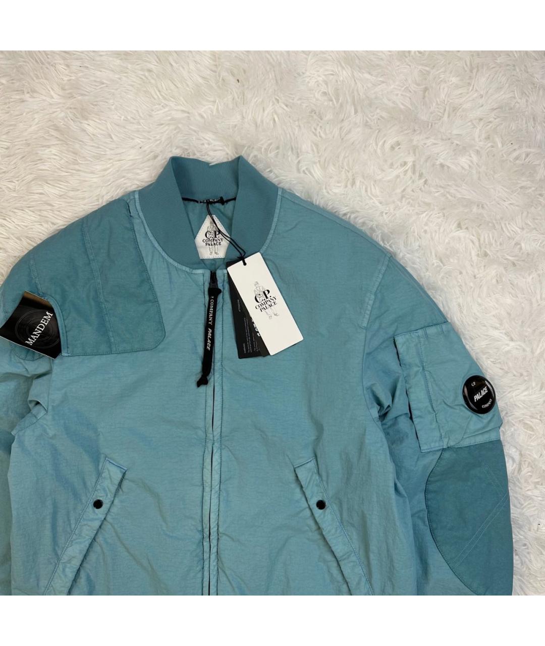 CP COMPANY Бирюзовая полиамидовая куртка, фото 3