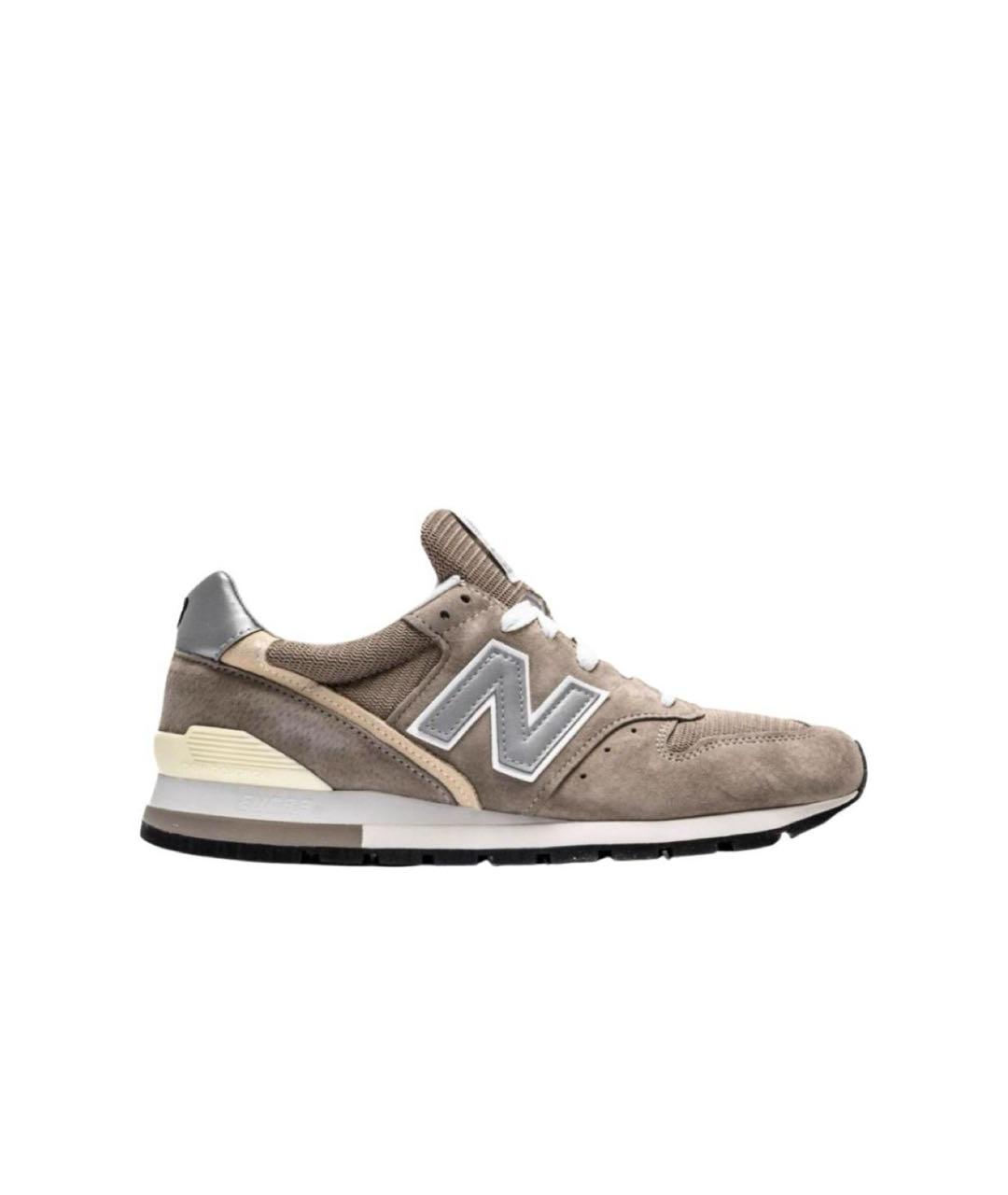 NEW BALANCE Серые замшевые низкие кроссовки / кеды, фото 8