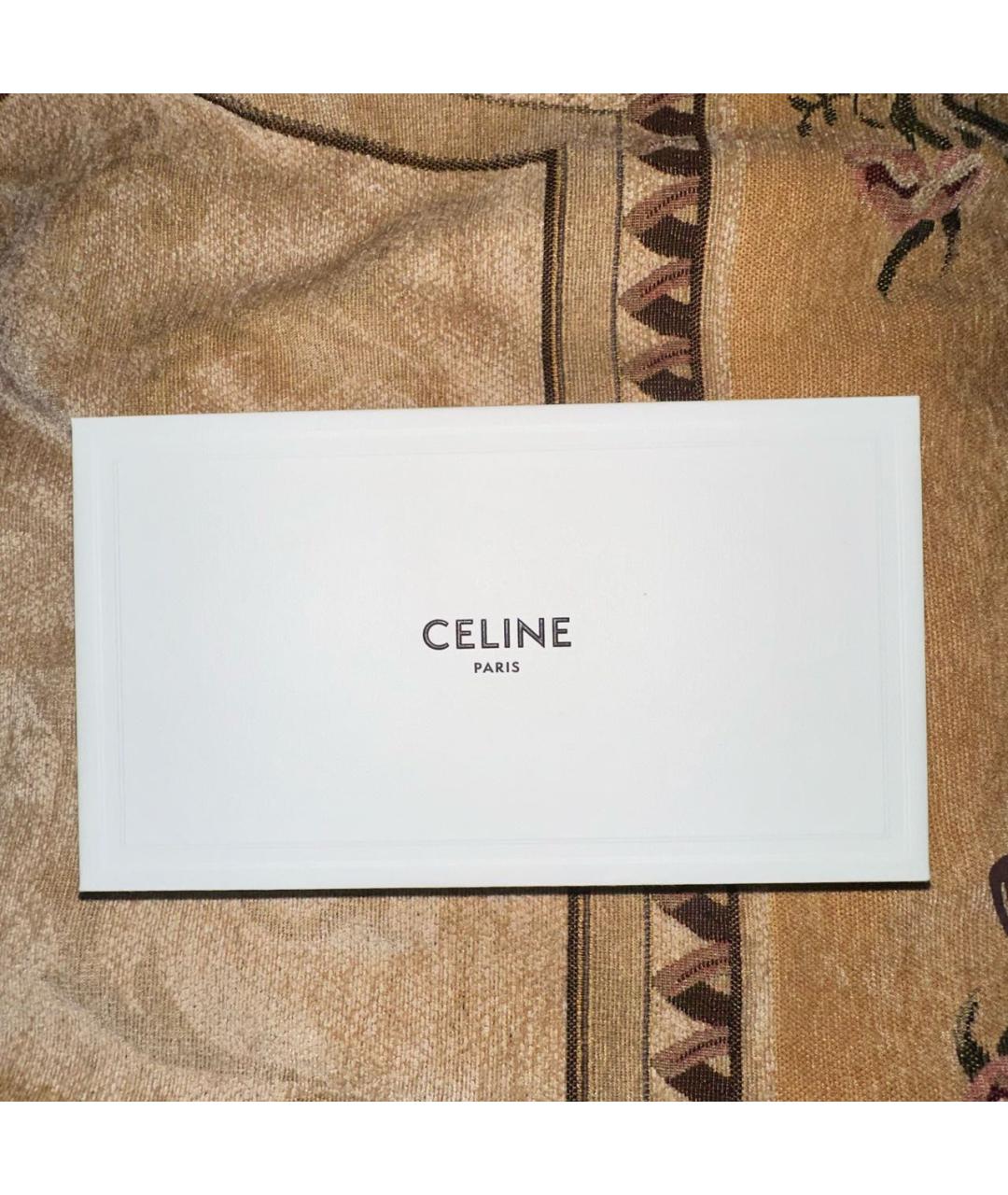 CELINE Коричневые металлические солнцезащитные очки, фото 6