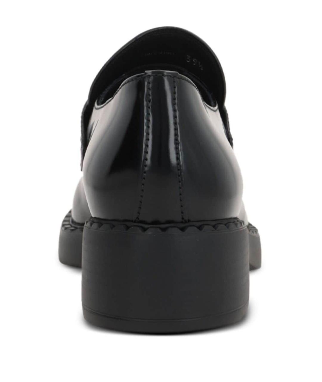PRADA Черные кожаные лоферы, фото 3