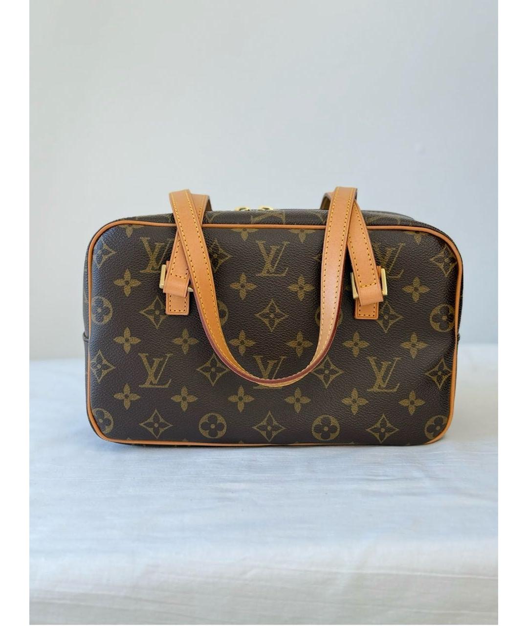 LOUIS VUITTON Коричневая сумка с короткими ручками, фото 9