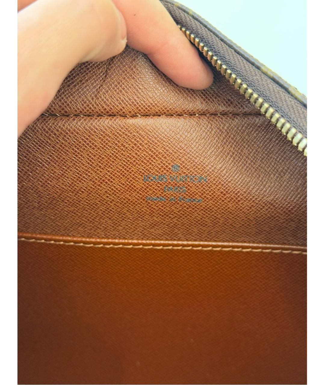 LOUIS VUITTON Коричневая сумка с короткими ручками, фото 7
