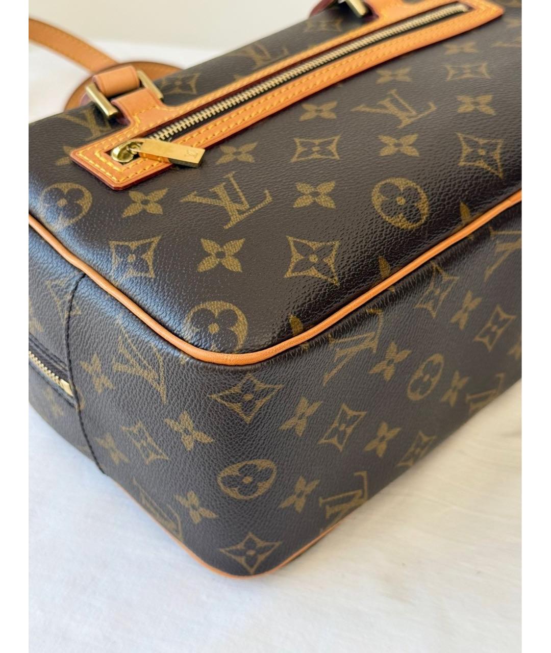 LOUIS VUITTON Коричневая сумка с короткими ручками, фото 5