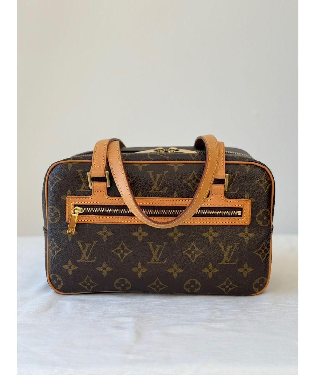 LOUIS VUITTON Коричневая сумка с короткими ручками, фото 3