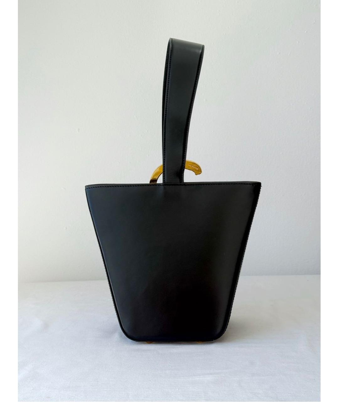 CARTIER Черная кожаная сумка с короткими ручками, фото 3