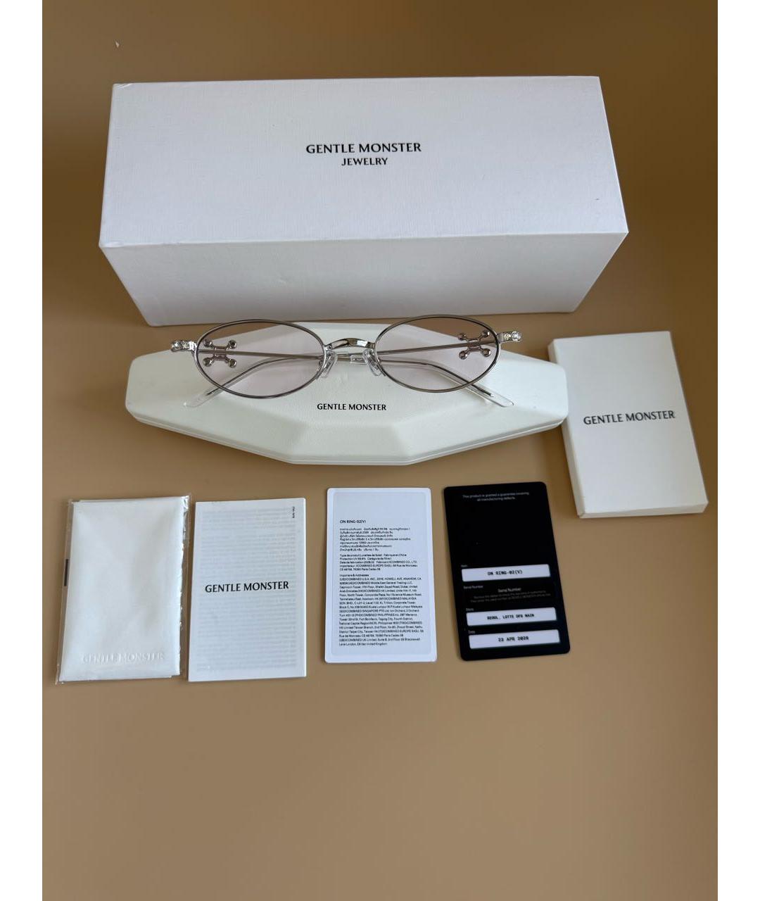 GENTLE MONSTER Розовые металлические солнцезащитные очки, фото 3