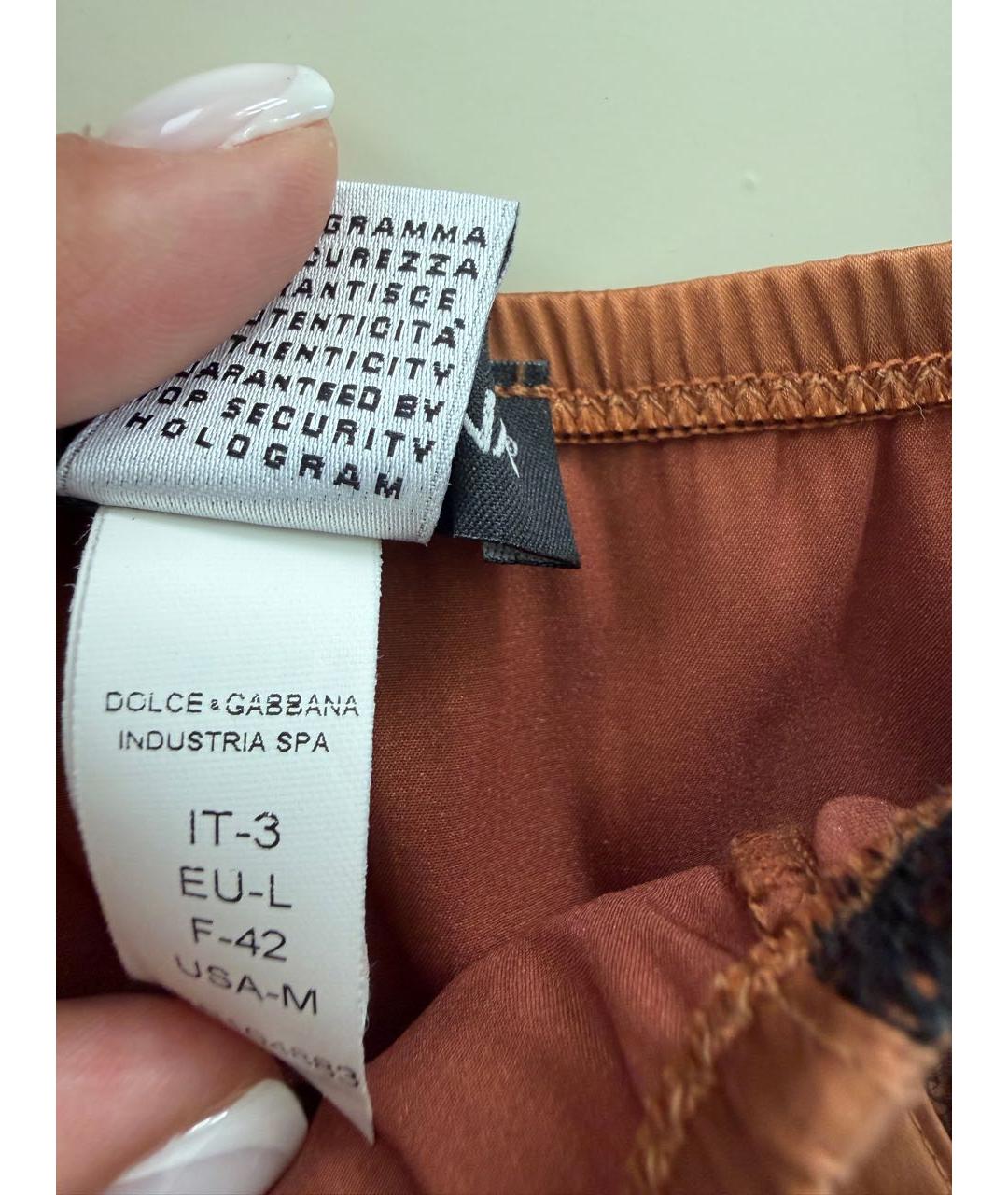 DOLCE&GABBANA Коричневые трусы, фото 4