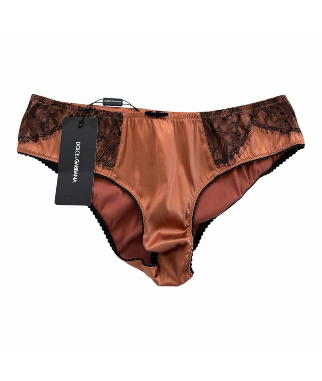 DOLCE&GABBANA Коричневые трусы, фото 1