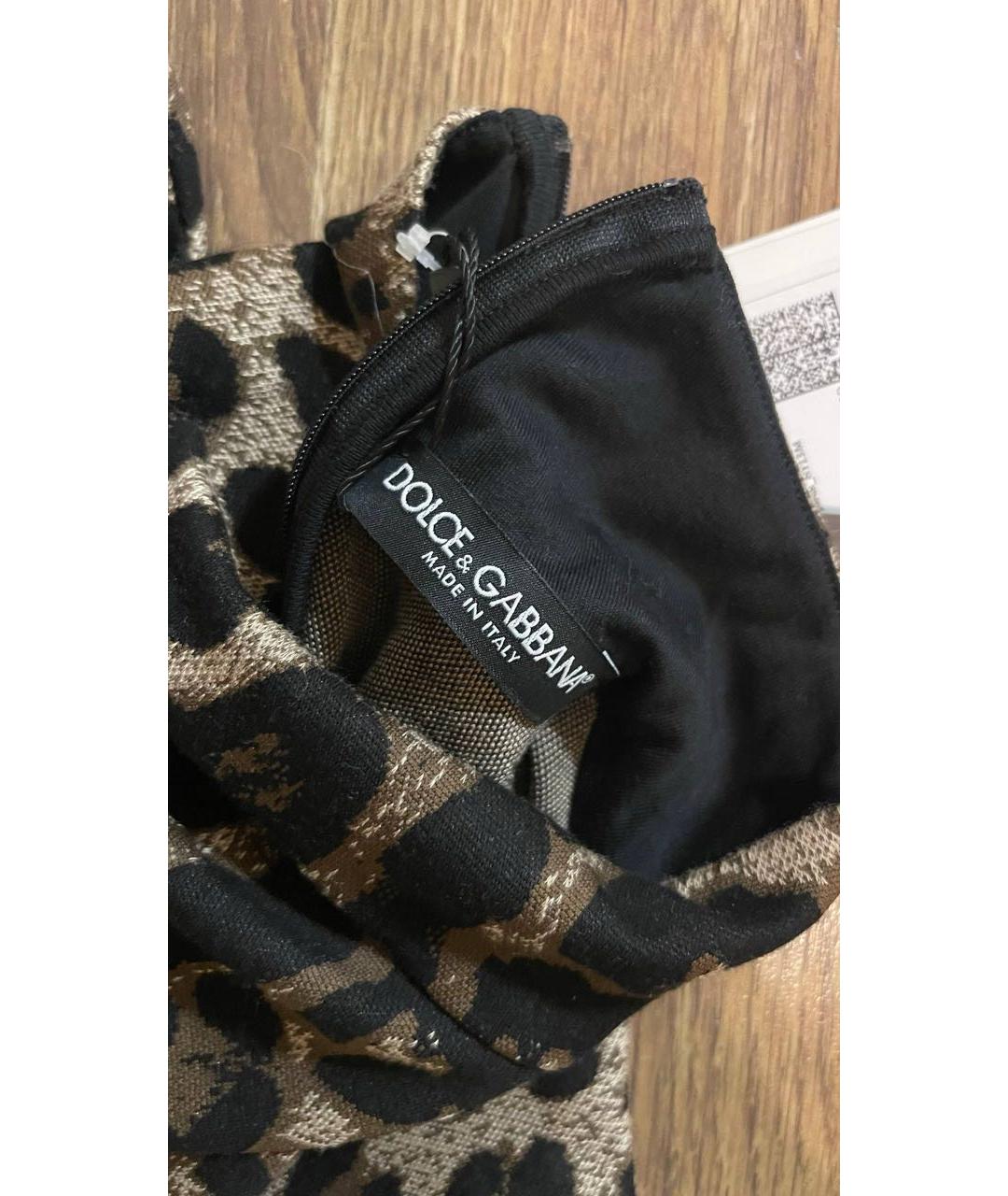 DOLCE&GABBANA Коричневая вискозная водолазка, фото 3