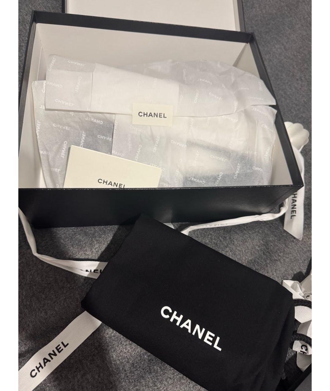 CHANEL Черные кожаные балетки, фото 4