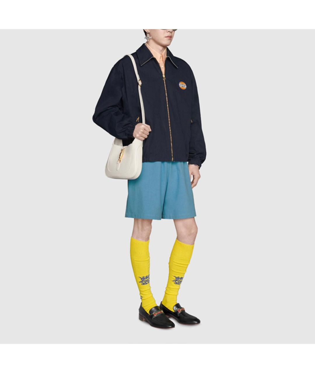GUCCI Синяя хлопковая куртка, фото 5