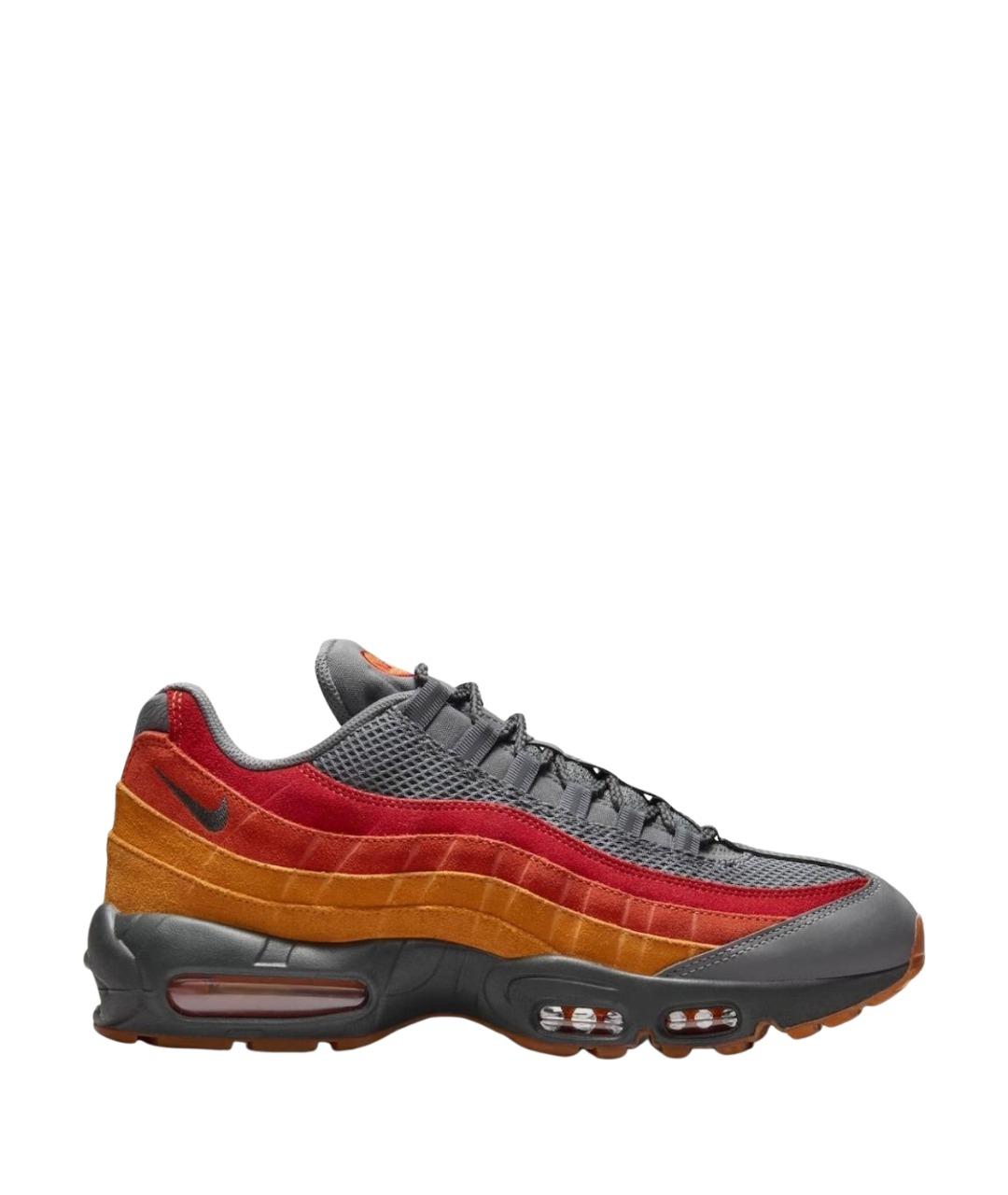 NIKE Серые текстильные низкие кроссовки / кеды, фото 1