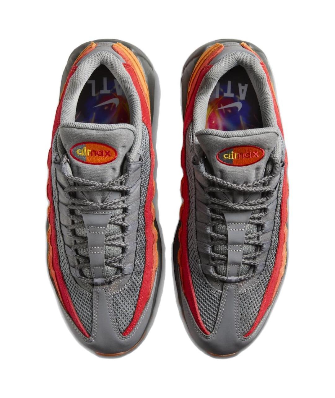 NIKE Серые текстильные низкие кроссовки / кеды, фото 4