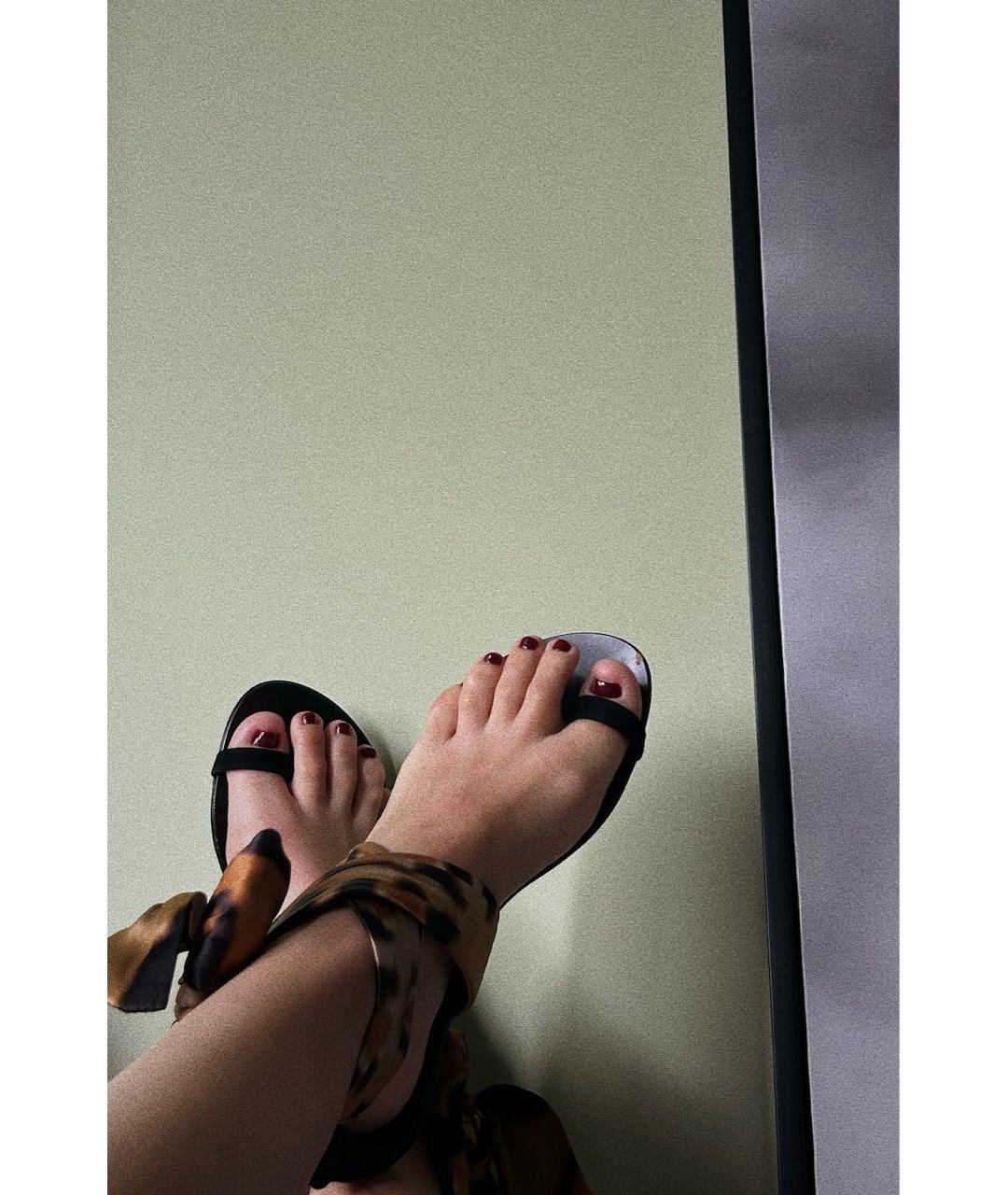 GIUSEPPE ZANOTTI DESIGN Черные кожаные сандалии, фото 8