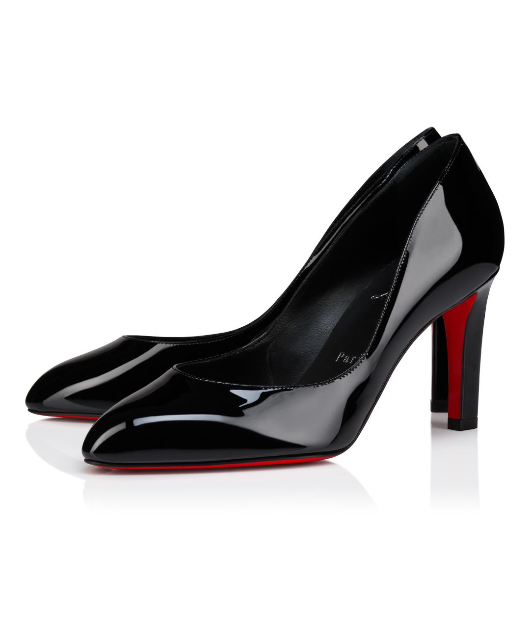 CHRISTIAN LOUBOUTIN Черные туфли из лакированной кожи, фото 2