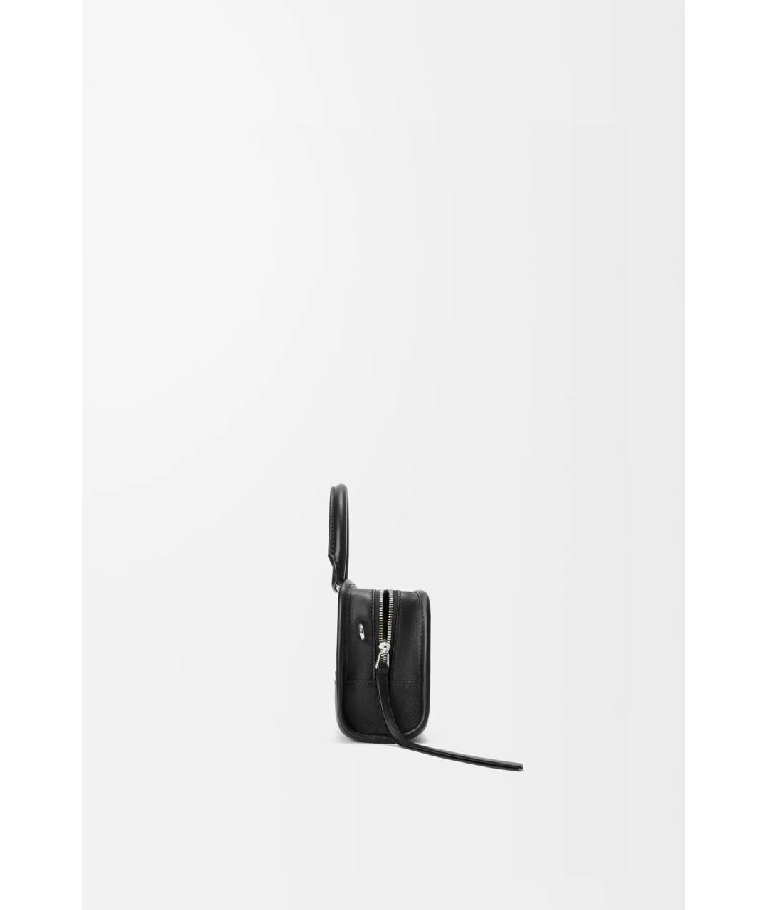 LOEWE Черная кожаная сумка тоут, фото 4