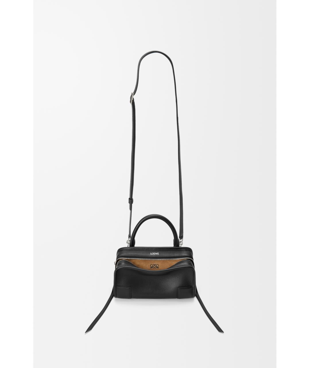 LOEWE Черная кожаная сумка тоут, фото 6