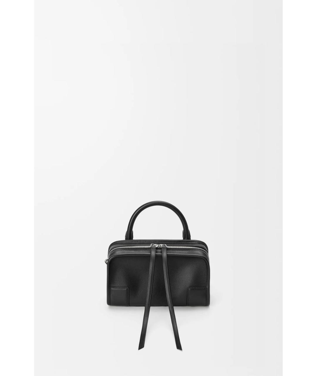 LOEWE Черная кожаная сумка тоут, фото 2