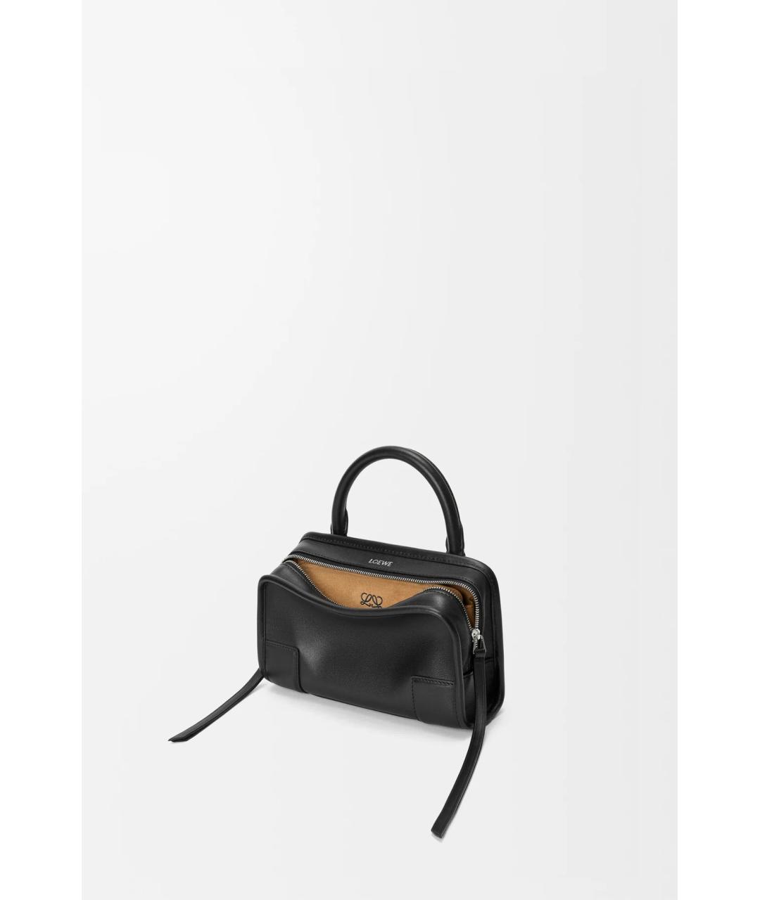 LOEWE Черная кожаная сумка тоут, фото 3