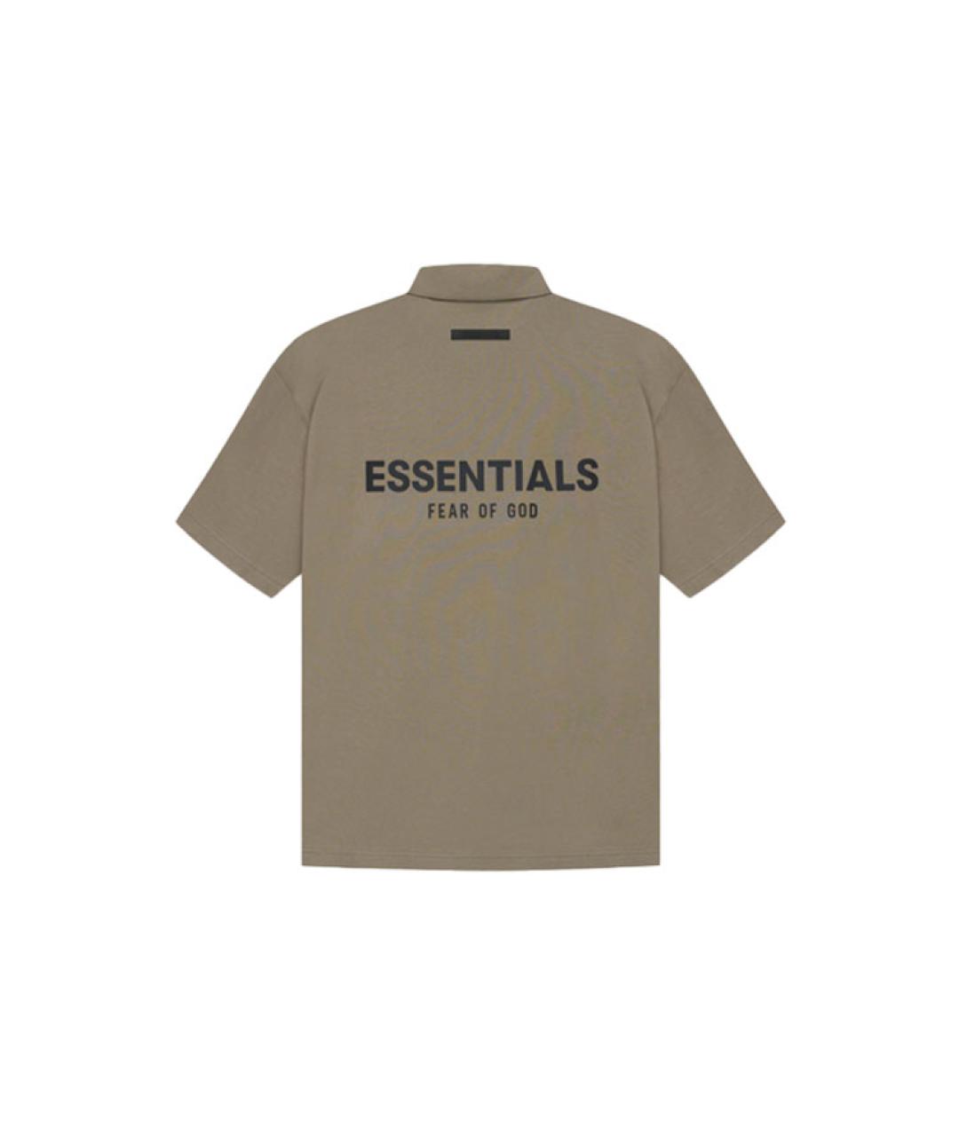 FEAR OF GOD ESSENTIALS Коричневая рубашка, фото 2