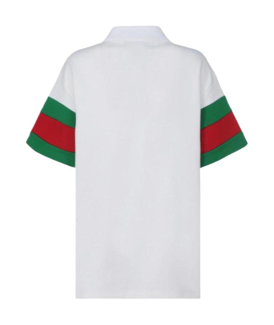 GUCCI Белая хлопковая футболка, фото 2