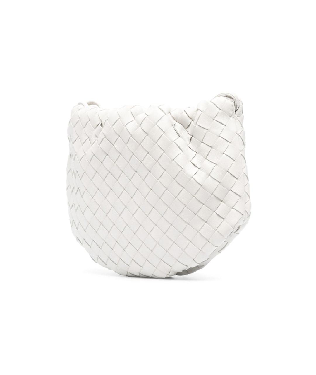 BOTTEGA VENETA Белая кожаная сумка через плечо, фото 2