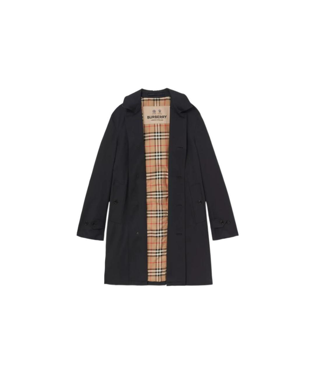 BURBERRY Черный тренч / плащ, фото 2