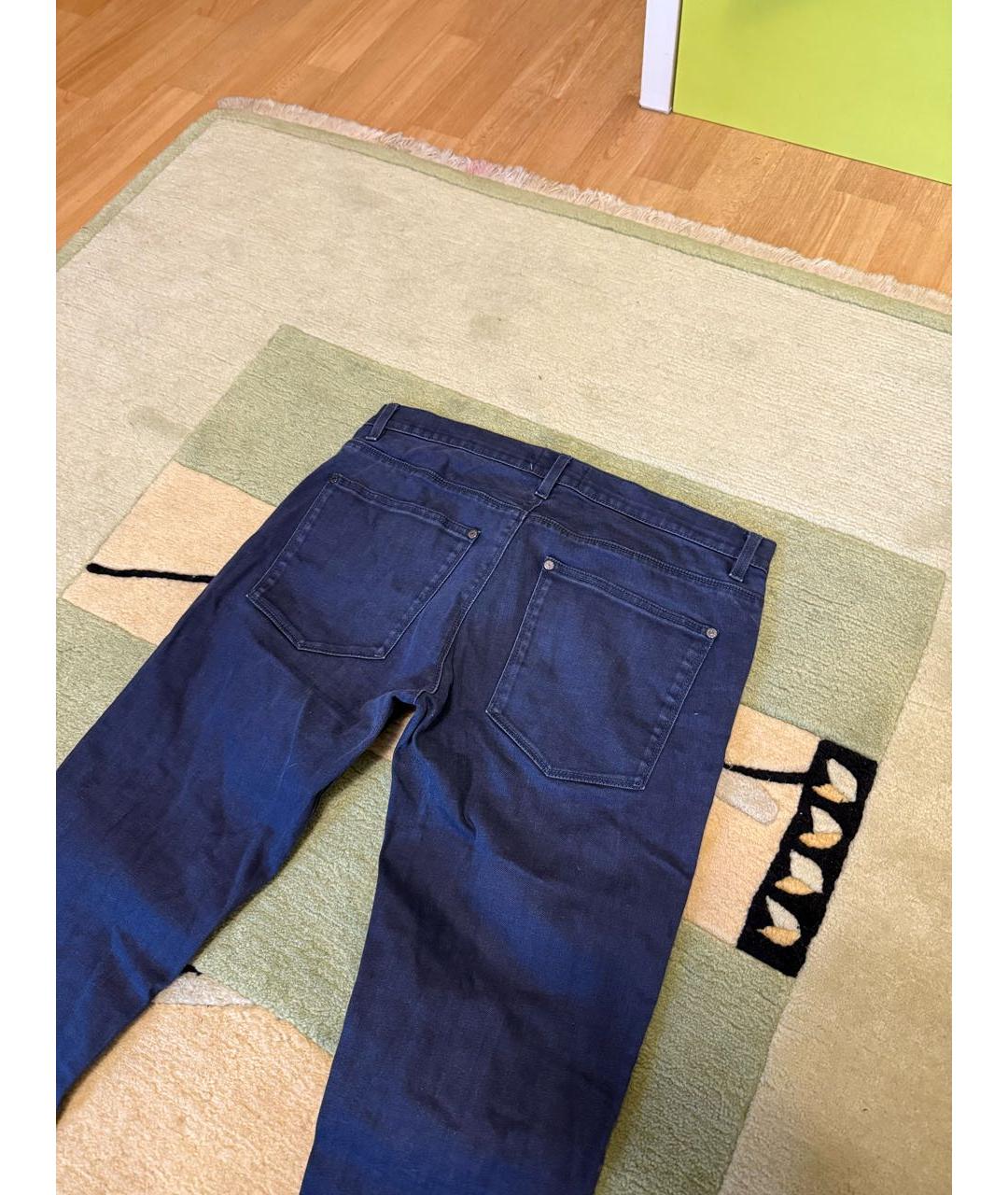 ACNE STUDIOS Антрацитовые хлопковые прямые джинсы, фото 2