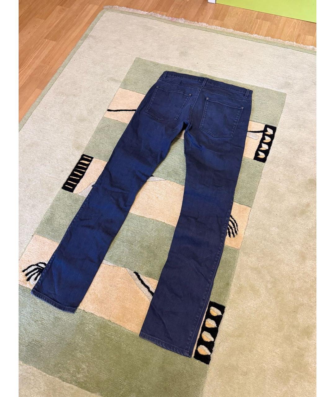 ACNE STUDIOS Антрацитовые хлопковые прямые джинсы, фото 6