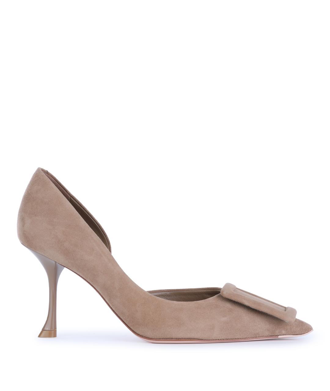 ROGER VIVIER Бежевые кожаные туфли, фото 1