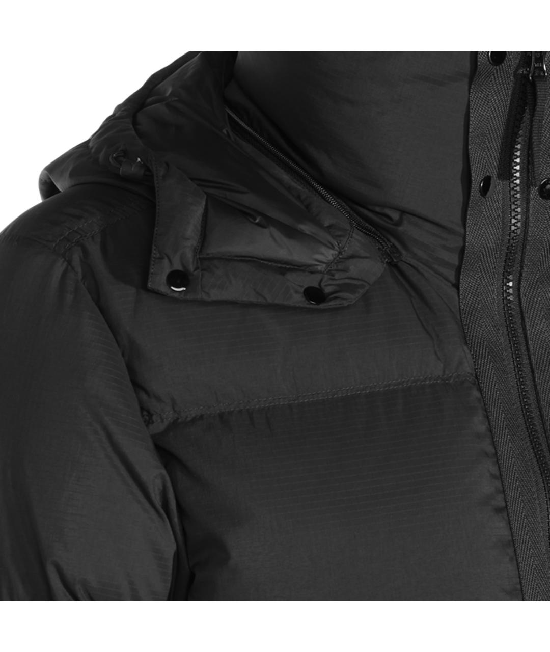 STONE ISLAND Черный синтетический пуховик, фото 6