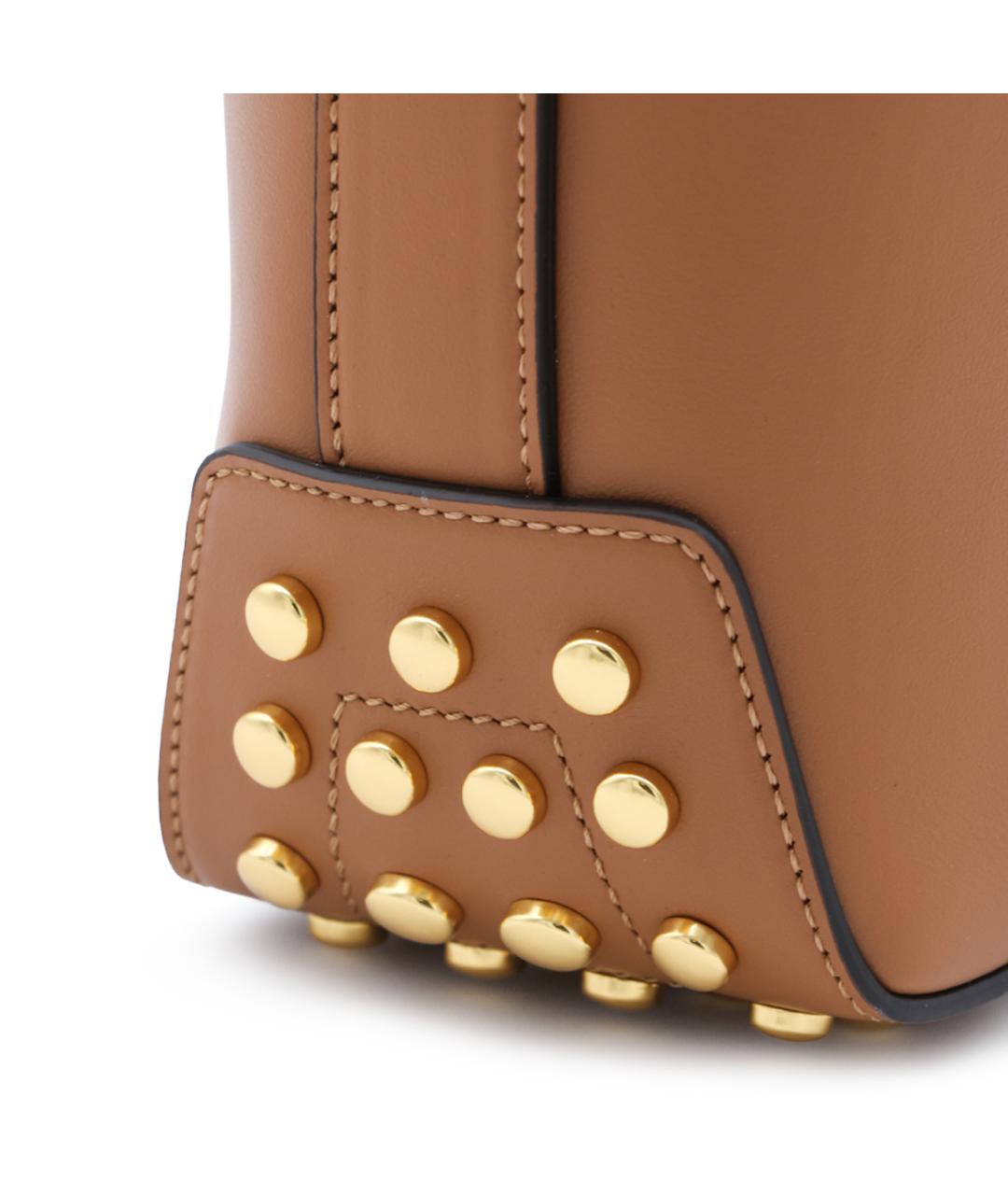 TOD'S Коричневая кожаная сумка через плечо, фото 7