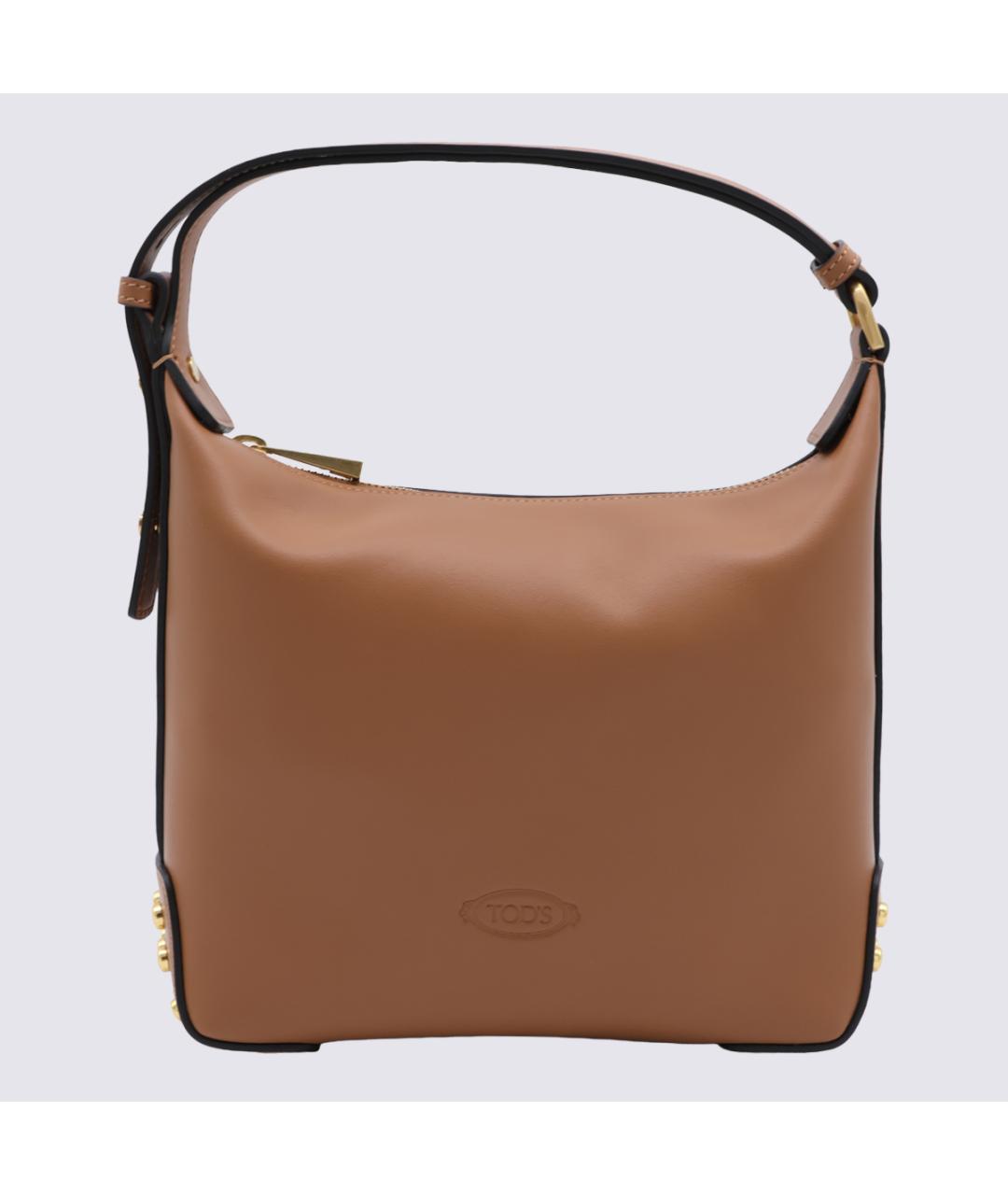 TOD'S Коричневая кожаная сумка через плечо, фото 2