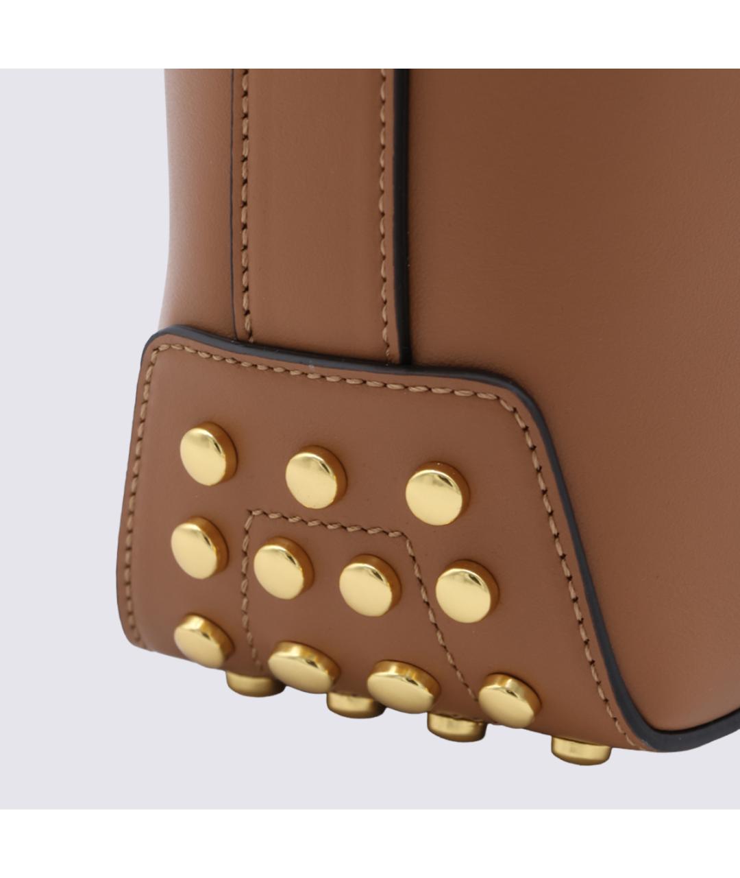 TOD'S Коричневая кожаная сумка через плечо, фото 8