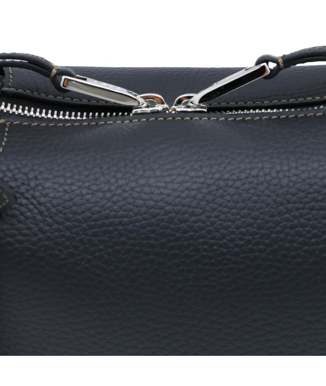 TOD'S Черная кожаная сумка тоут, фото 7