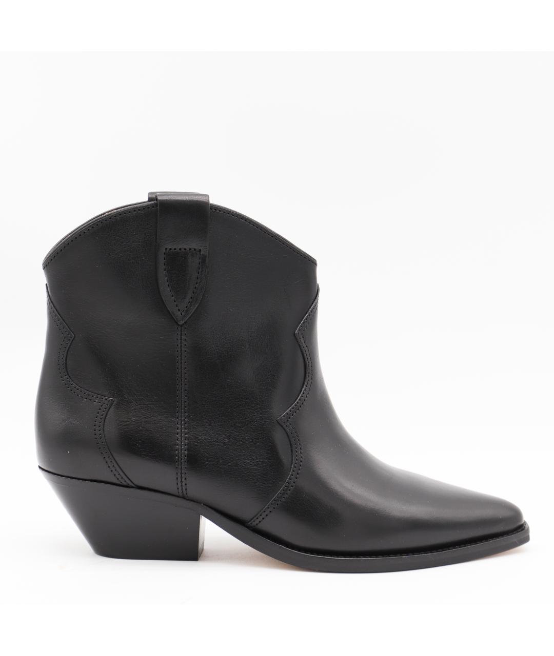 ISABEL MARANT Черные кожаные ботинки, фото 5