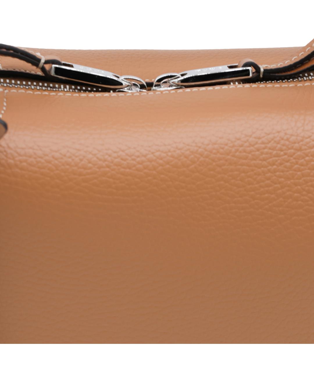 TOD'S Коричневая кожаная сумка тоут, фото 7