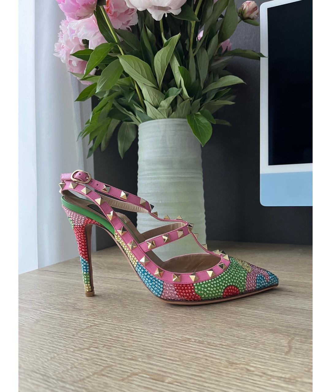 VALENTINO Мульти кожаные туфли, фото 6