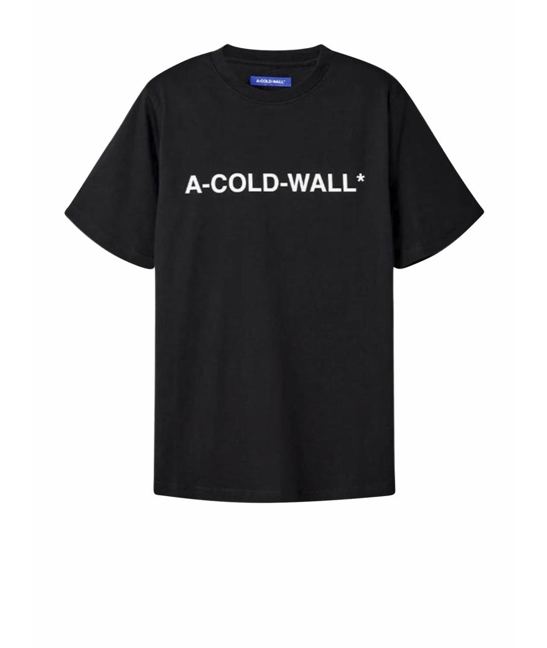 A-COLD-WALL* Черная хлопковая футболка, фото 6