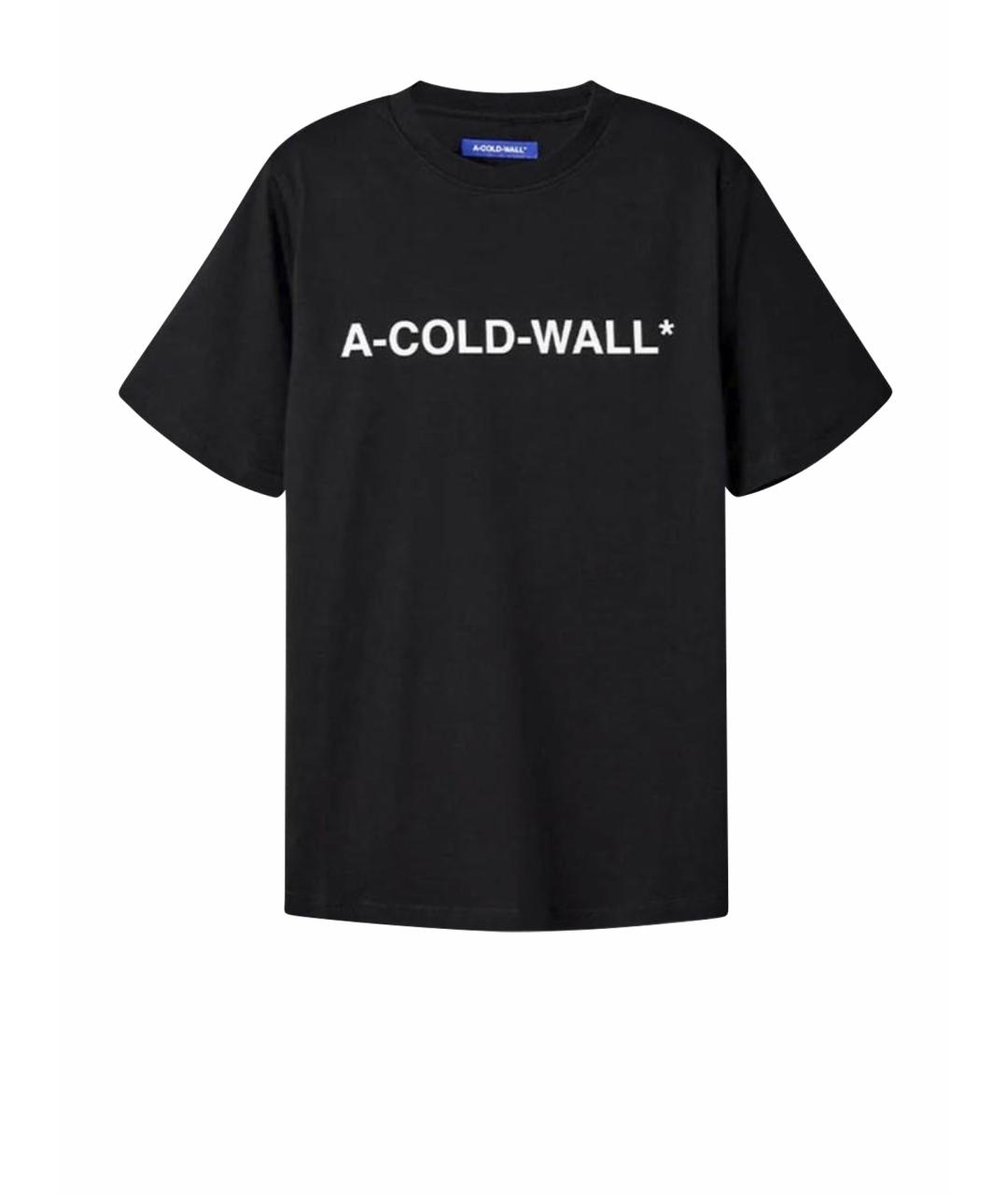 A-COLD-WALL* Черная хлопковая футболка, фото 1
