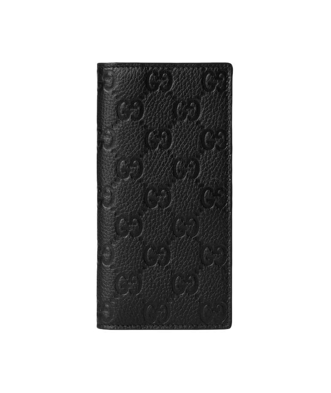 GUCCI Черный кожаный кошелек, фото 1