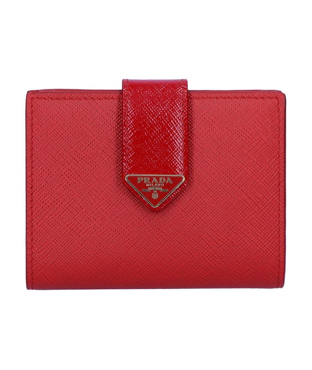 PRADA Красный кожаный кошелек, фото 1