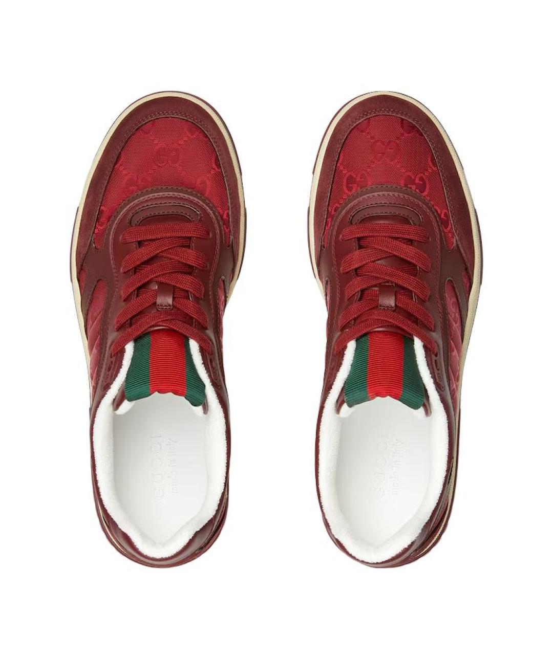 GUCCI Кожаные низкие кроссовки / кеды, фото 4