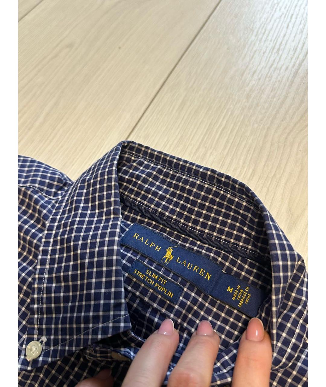RALPH LAUREN Темно-синяя кэжуал рубашка, фото 4