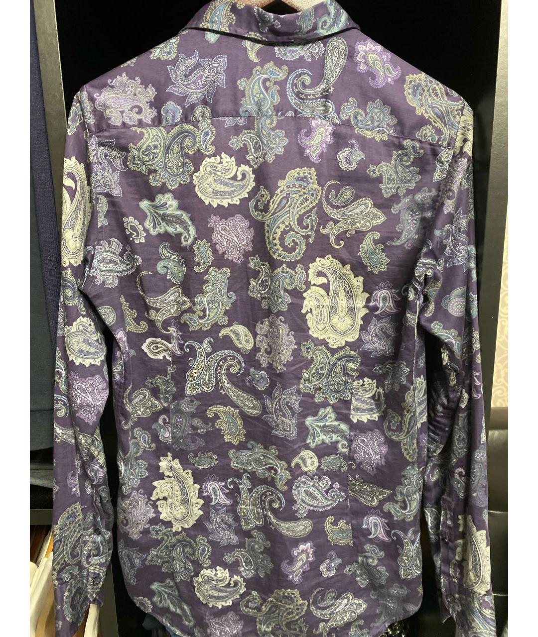 ETRO Фиолетовая хлопковая кэжуал рубашка, фото 2