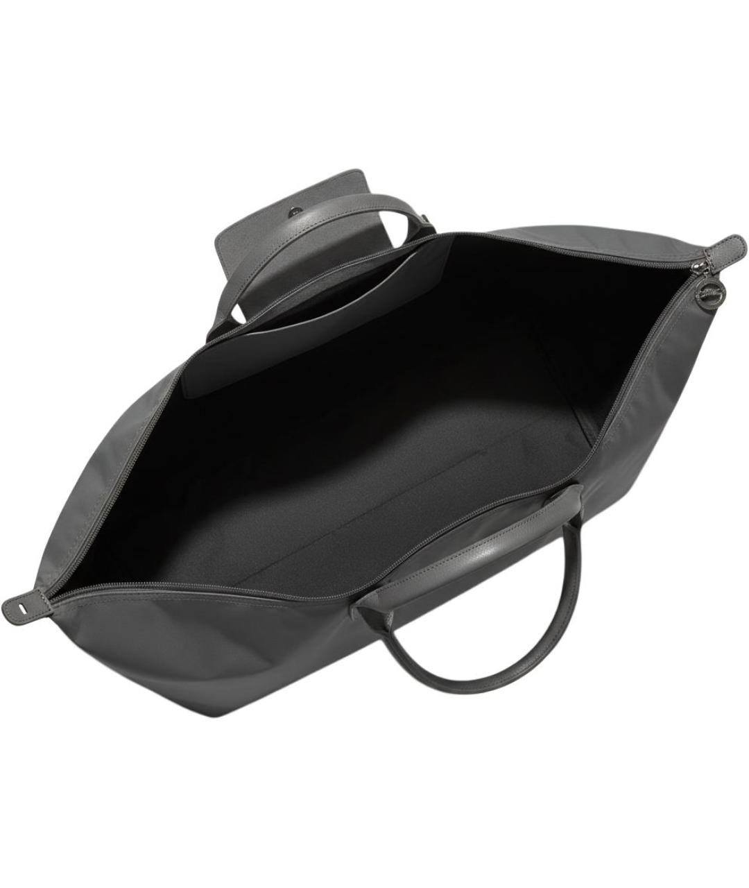 LONGCHAMP Серая нейлоновая дорожная/спортивная сумка, фото 4