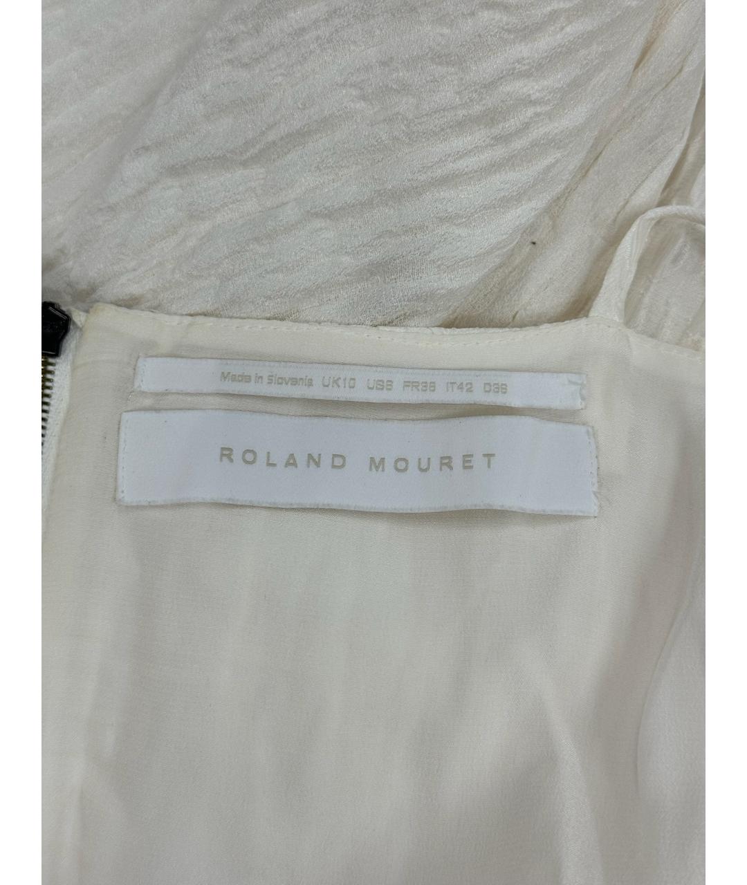 ROLAND MOURET Белое вечернее платье, фото 5