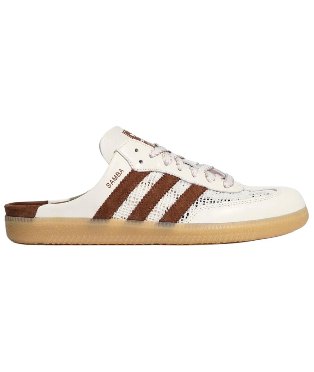 ADIDAS Бежевые кожаные мюли, фото 6